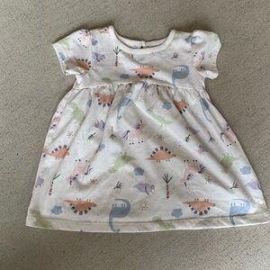 Garanimals White Dress with Dinosaur Print